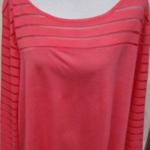 Simply Emma Shadow Striped Tee (1X)